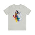 Rainbow Belly Dancer's Pose - Short Sleeve Tee Silver